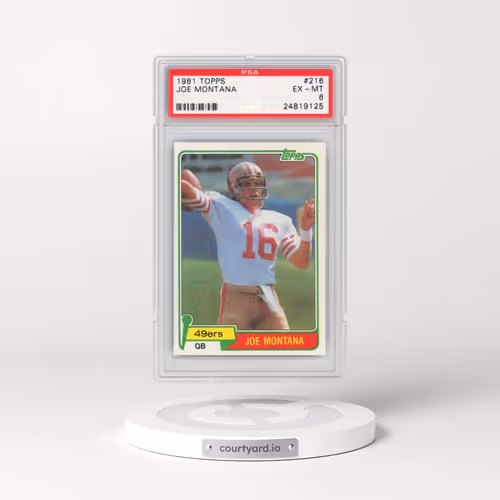 1981 Topps #216 Joe Montana (PSA 6 EX-MT)