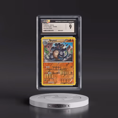 2015 Primal Clash #75/160 Rhydon - Reverse Holo (CGC 9 MINT)