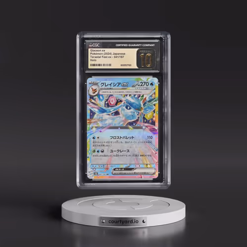2024 Pokémon Sv8a-Terastal Fest EX #041 Glaceon EX - Holo (CGC 10 PRISTINE)