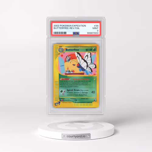 2002 Pokémon Expedition #38 Butterfree - Reverse Foil (PSA 9 MINT)