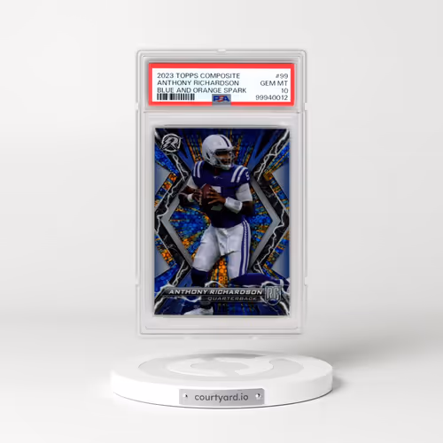 2023 Topps Composite #99 Anthony Richardson - Blue and Orange Spark (PSA 10 GEM MINT)