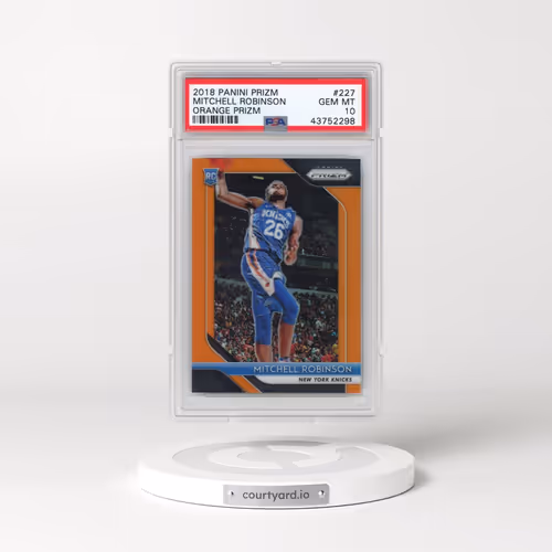 2018 Panini Prizm #227 Mitchell Robinson - Orange Prizm (PSA 10 GEM MINT)
