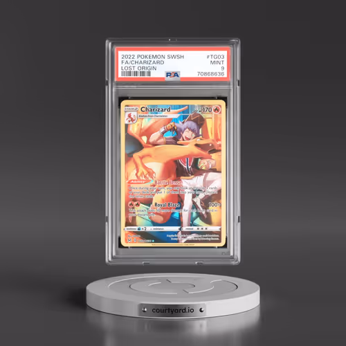 2022 Pokémon Sword & Shield Lost Origin #TG03 Charizard - Full Art (PSA 9 MINT)