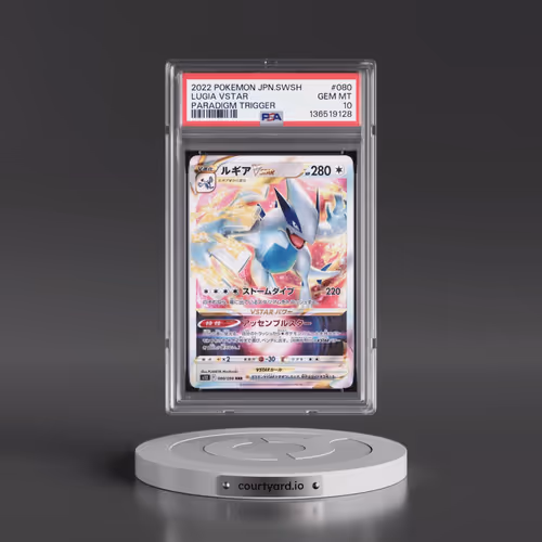 2022 Pokémon Sword & Shield Paradigm Trigger #080 Lugia Vstar (PSA 10 GEM MINT)