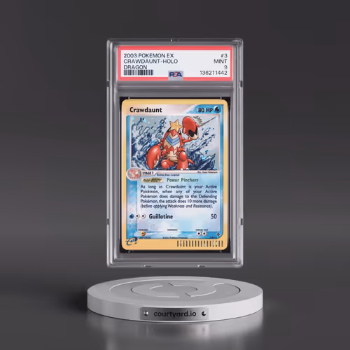 2003 Pokémon EX Dragon #3 Crawdaunt - Holo (PSA 9 MINT)