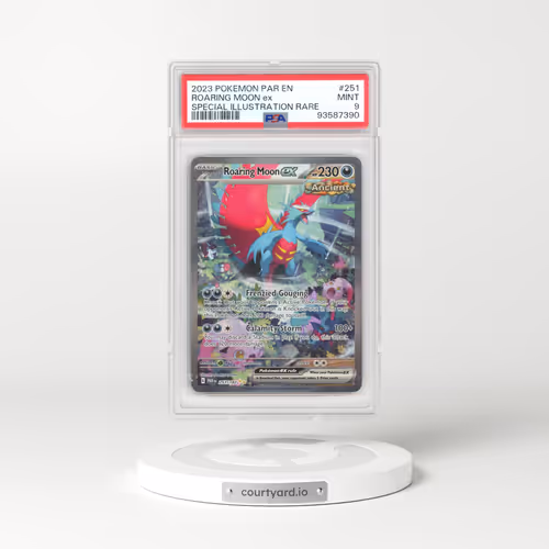 2023 Pokémon Par EN-Paradox Rift #251 Roaring Moon EX - Holo Special Illustration Rare (PSA 9 MINT)
