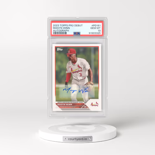 2023 Topps Pro Debut #PD161 Masyn Winn - Autograph (PSA 10 GEM MINT)