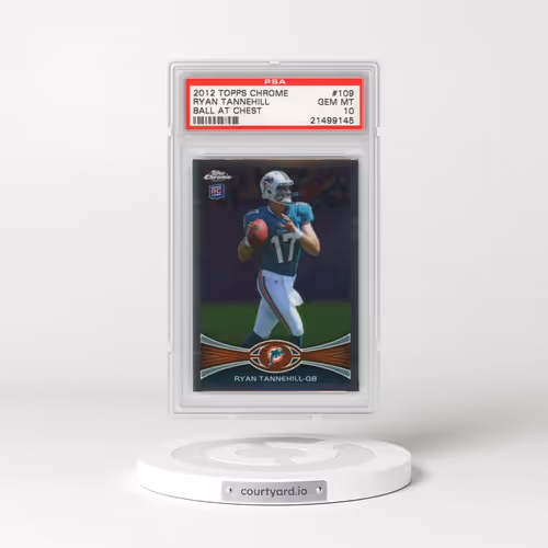 2012 Topps Chrome #109 Ryan Tannehill - Ball at Chest (PSA 10 GEM MINT)