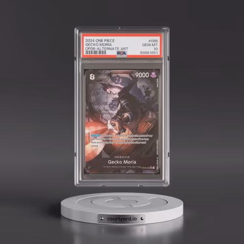 2024 One Piece OP06-Wings of the Captain #086 Gecko Moria - Alternate Art (PSA 10 GEM MINT)