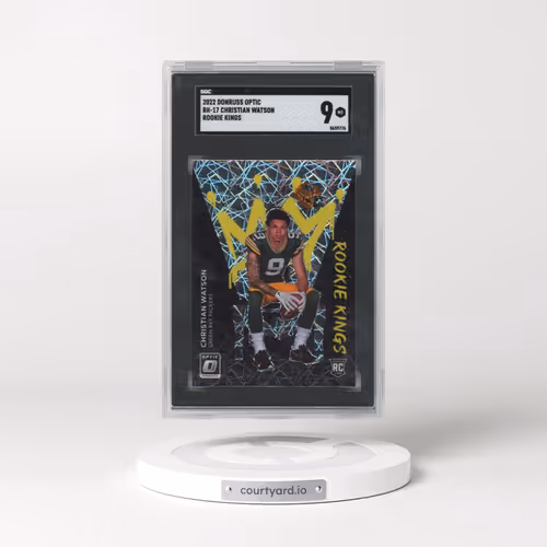 2022 Donruss Optic #RK-17 Christian Watson - Rookie Kings (SGC 9 MINT)