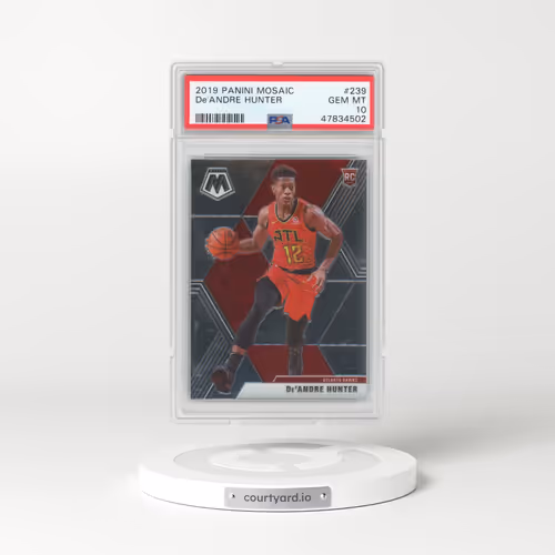 2019 Panini Mosaic #239 DE'Andre Hunter (PSA 10 GEM MINT)