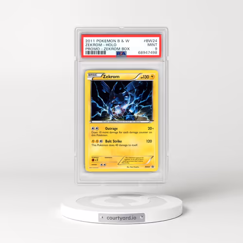 2011 Pokémon Black & White Promo #BW24 Zekrom - Holo Zekrom Box (PSA 9 MINT)