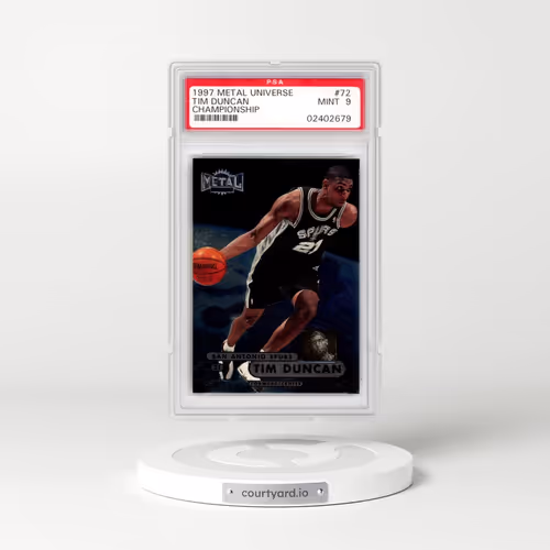 1997 Metal Universe Championship #72 Tim Duncan (PSA 9 MINT)