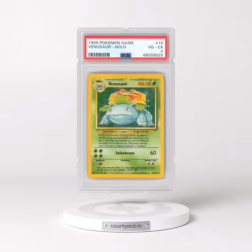 1999 Pokémon Game #15 Venusaur - Holo (PSA 4 VG-EX)