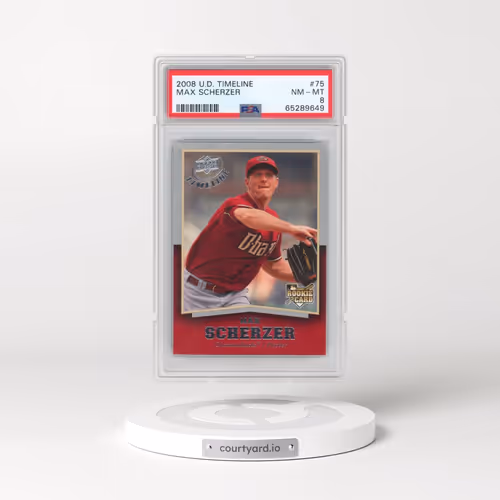 2008 Upper Deck Timeline #75 Max Scherzer (PSA 8 NM-MT)