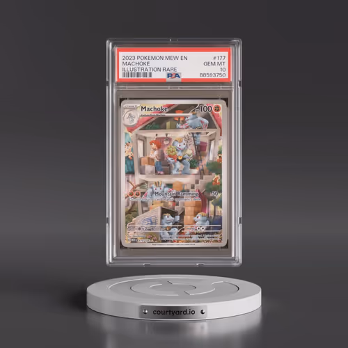 2023 Pokémon Mew EN-151 #177 Machoke - Illustration Rare (PSA 10 GEM MINT)