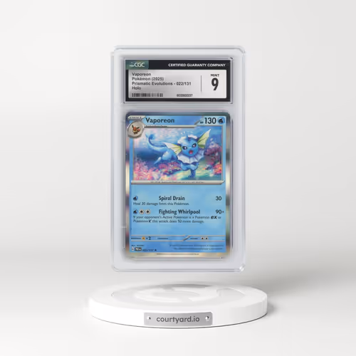 2025 Prismatic Evolutions - PRE EN #022/131 Vaporeon - Holo (CGC 9 MINT)