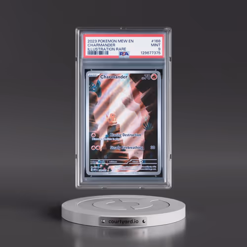 2023 Pokémon Mew EN-151 #168 Charmander - Illustration Rare (PSA 9 MINT)