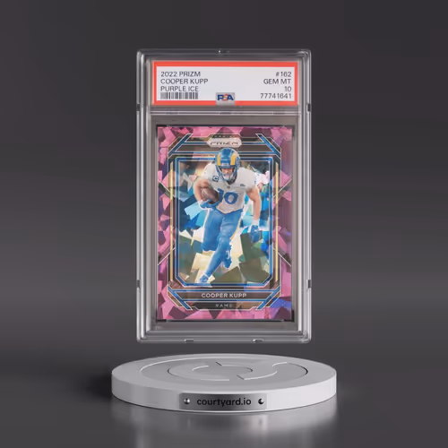 2022 Panini Prizm #162 Cooper Kupp - Purple Ice (PSA 10 GEM MINT)