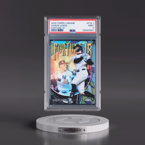 2025 Topps Chrome Fortune 15 #F15-1 Aaron Judge (PSA 9 MINT)