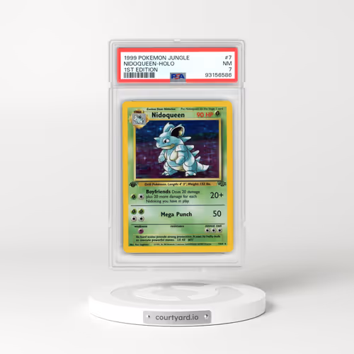 1999 Pokémon Jungle #7 Nidoqueen - 1st Edition Holo (PSA 7 NM)