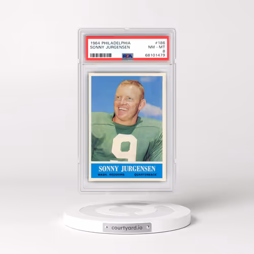 1964 Philadelphia #186 Sonny Jurgensen (PSA 8 NM-MT)