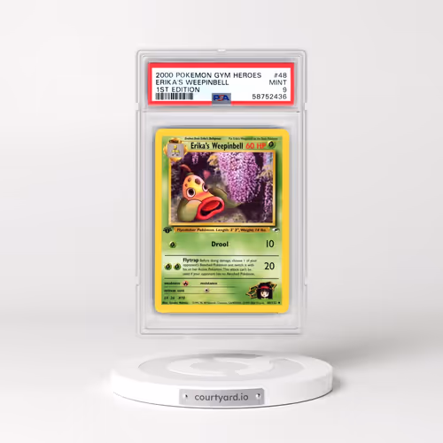 2000 Pokémon Gym Heroes #48 Erika's Weepinbell - 1st Edition (PSA 9 MINT)