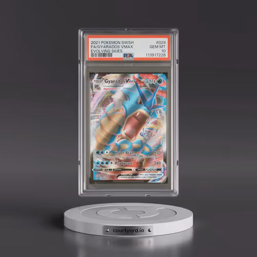 2021 Pokémon Sword & Shield Evolving Skies #029 Gyarados Vmax - Full Art (PSA 10 GEM MINT)