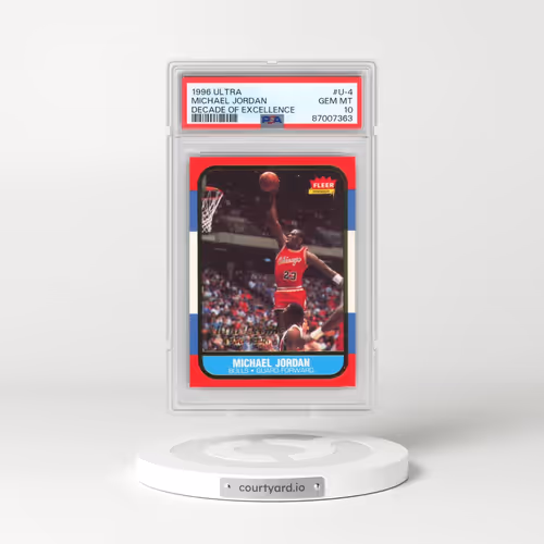 1996 Ultra Decade of Excellence #U-4 Michael Jordan (PSA 10 GEM MINT)