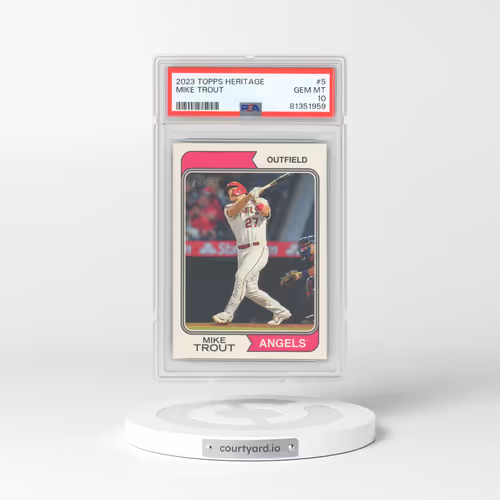 2023 Topps Heritage #5 Mike Trout (PSA 10 GEM MINT)