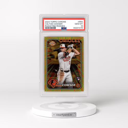 2024 Topps Chrome Radiating Rookies #RR4 Colton Cowser (PSA 10 GEM MINT)