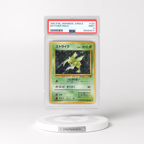 1997 Pokémon Jungle #123 Scyther - Holo (PSA 9 MINT)