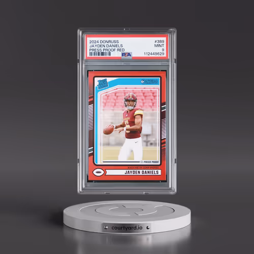 2024 Panini Donruss #389 Jayden Daniels - Press Proof Red (PSA 9 MINT)