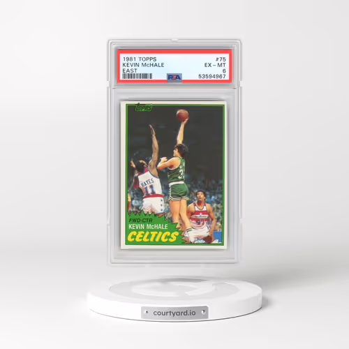 1981 Topps #75 Kevin McHale - East (PSA 6 EX-MT)
