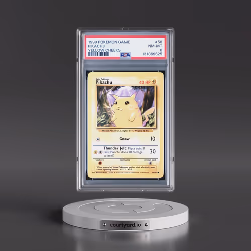 1999 Pokémon Game #58 Pikachu - Yellow Cheeks (PSA 8 NM-MT)