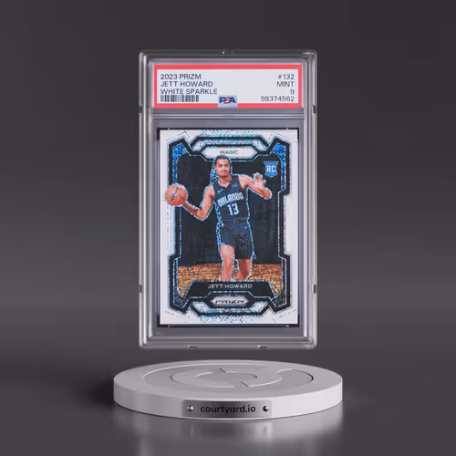 2023 Panini Prizm #132 Jett Howard - White Sparkle (PSA 9 MINT)