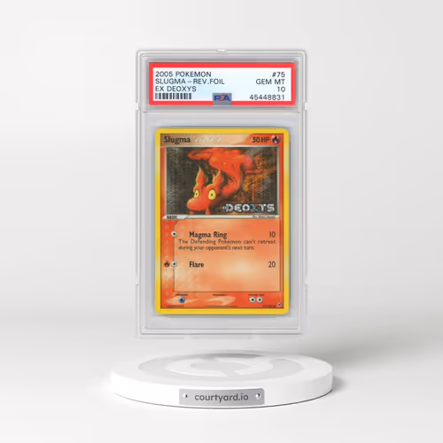 2005 Pokémon EX Deoxys #75 Slugma - Reverse Foil (PSA 10 GEM MINT)