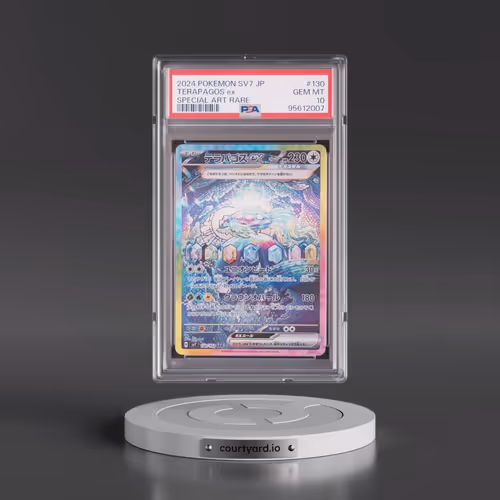 2024 Pokémon SV7-Stellar Miracle #130 Terapagos EX - Holo Special Art Rare (PSA 10 GEM MINT)