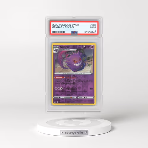2020 Pokémon Sword & Shield #085 Gengar - Reverse Foil (PSA 9 MINT)