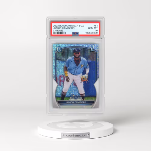 2023 Bowman Mega Box Chrome #61 Junior Caminero (PSA 10 GEM MINT)