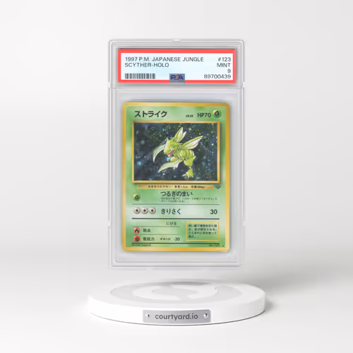 1997 Pokémon Jungle #123 Scyther - Holo (PSA 9 MINT)