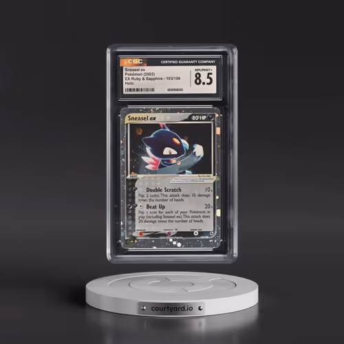 2003 EX Ruby & Sapphire (2003 Copyright, w/ "e" Symbol) #103/109 Sneasel ex - Holo (CGC 8.5 NM-MT+)