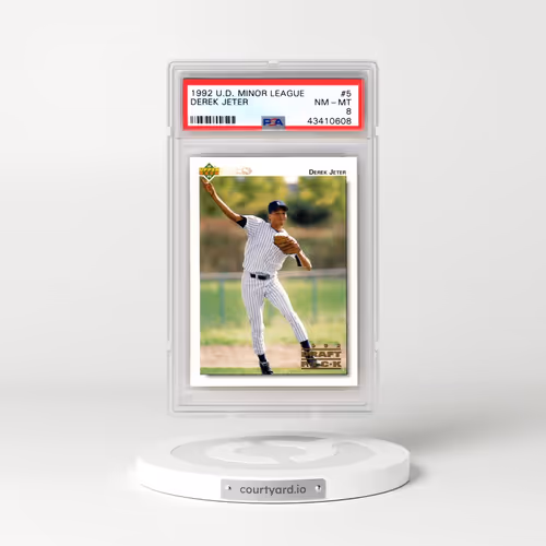1992 Upper Deck Minor League #5 Derek Jeter (PSA 8 NM-MT)