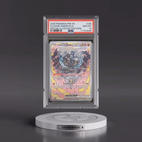 2025 Pokémon Pre EN-Prismatic Evolutions #160 Cornerstone Mask Ogerpon EX - Holo Special Illustratio
