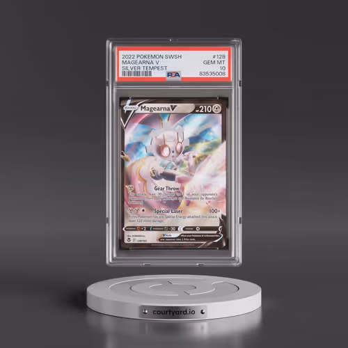 2022 Pokémon Sword & Shield Silver Tempest #128 Magearna V - Holo (PSA 10 GEM MINT)