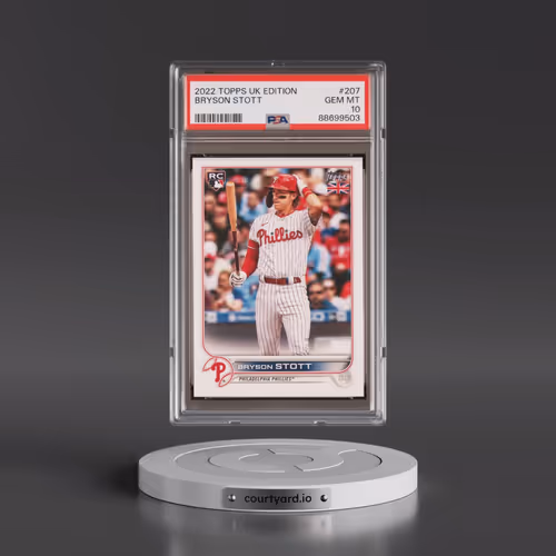 2022 Topps UK Edition #207 Bryson Stott (PSA 10 GEM MINT)