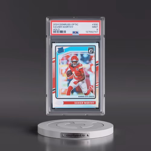 2024 Panini Donruss Optic #300 Xavier Worthy - Holo (PSA 9 MINT)