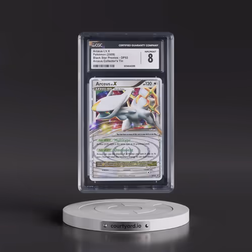 2009 Pokémon Diamond & Pearl Black Star Promo #DP53 Arceus LV.X - Holo Arceus Collector's Tin (CGC 8