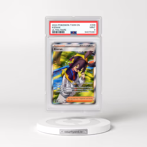 2024 Pokémon Twm EN-Twilight Masquerade #206 Kieran - Ultra Rare (PSA 9 MINT)