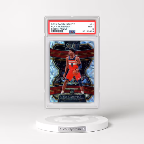 2019 Panini Select #51 Rui Hachimura - Scope Prizm (PSA 9 MINT)